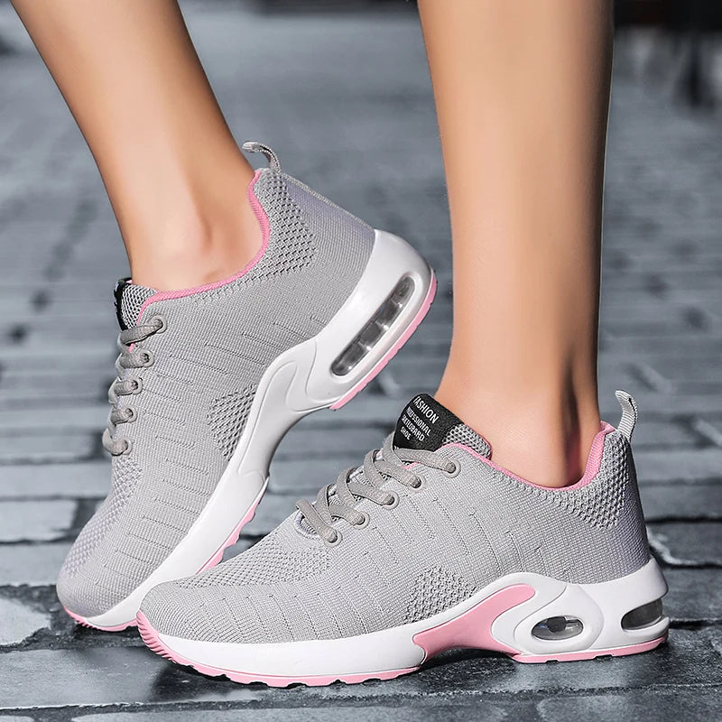 New Trend Women's Air Cushioning Casual Sneakers Breathable Autumn Spring Office Lady Work Walking Girls Students Sports Shoes