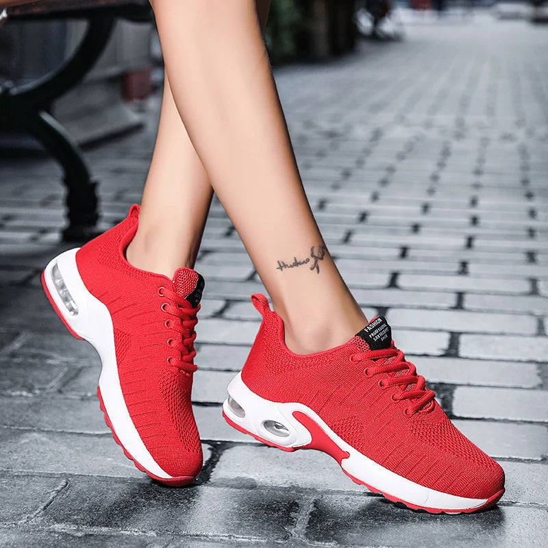 New Trend Women's Air Cushioning Casual Sneakers Breathable Autumn Spring Office Lady Work Walking Girls Students Sports Shoes