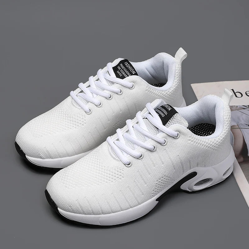 New Trend Women's Air Cushioning Casual Sneakers Breathable Autumn Spring Office Lady Work Walking Girls Students Sports Shoes