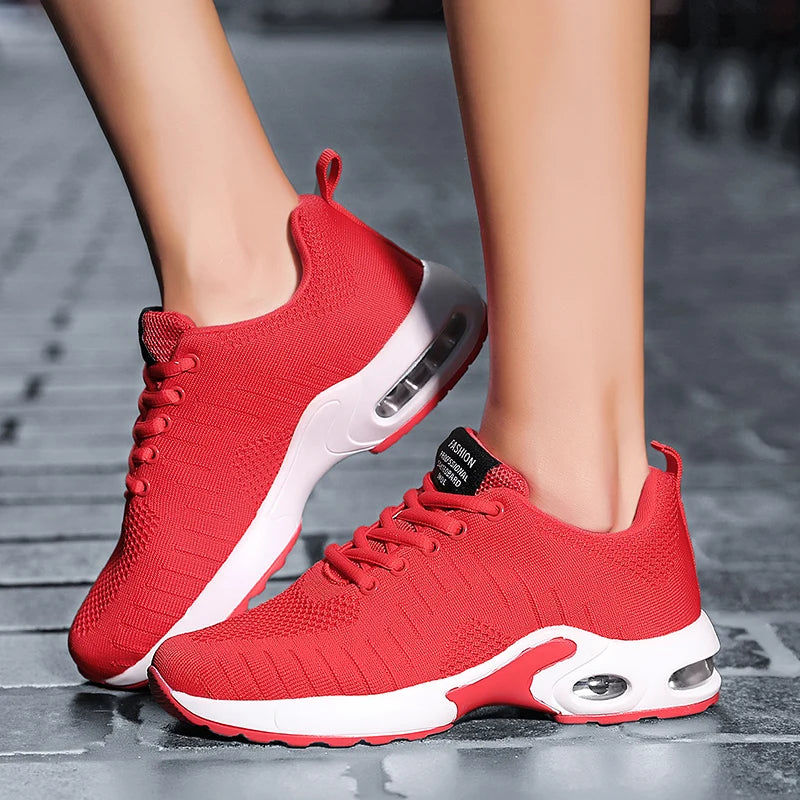 New Trend Women's Air Cushioning Casual Sneakers Breathable Autumn Spring Office Lady Work Walking Girls Students Sports Shoes