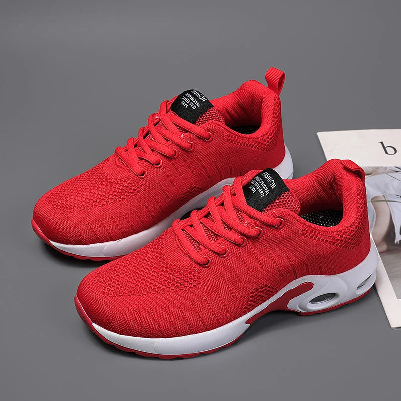 New Trend Women's Air Cushioning Casual Sneakers Breathable Autumn Spring Office Lady Work Walking Girls Students Sports Shoes