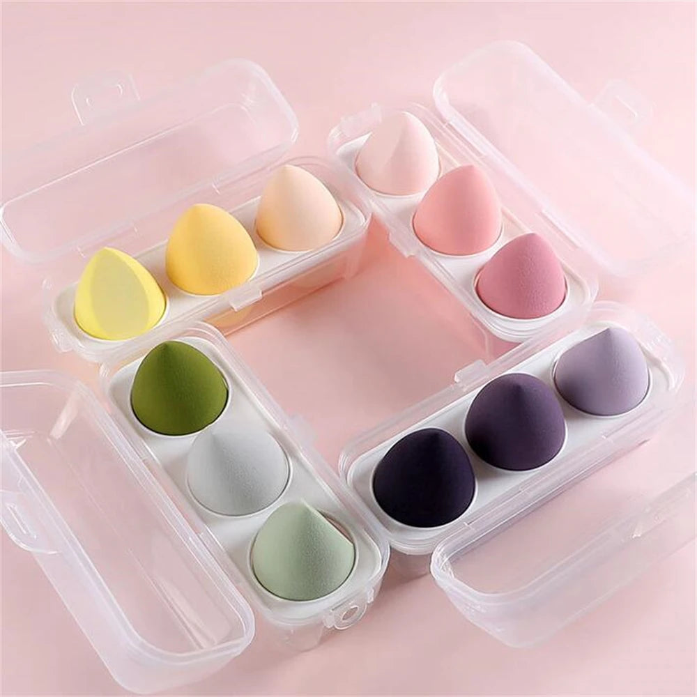 3/4pcs Makeup Sponge Blender Beauty Egg Cosmetic Puff Foundation Sponges Powder Puffs Women Make Up Accessories Beauty Tools