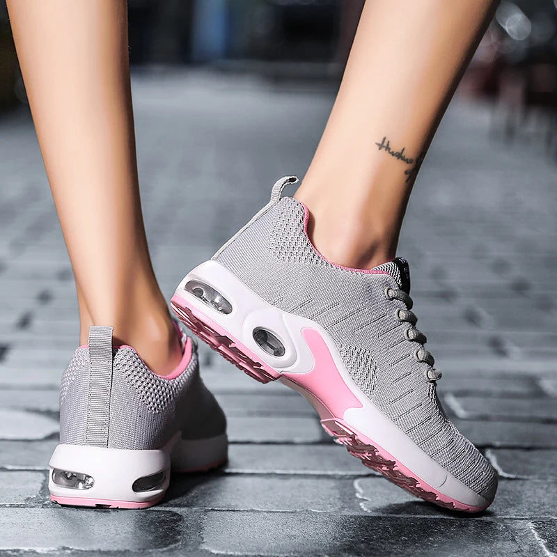 New Trend Women's Air Cushioning Casual Sneakers Breathable Autumn Spring Office Lady Work Walking Girls Students Sports Shoes