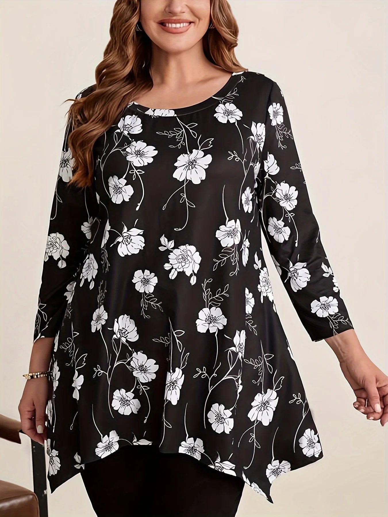 Women's Plus Size Floral Print