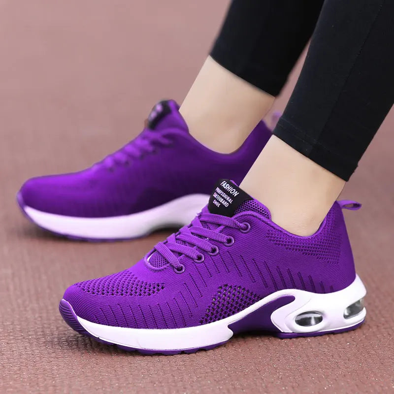 New Trend Women's Air Cushioning Casual Sneakers Breathable Autumn Spring Office Lady Work Walking Girls Students Sports Shoes