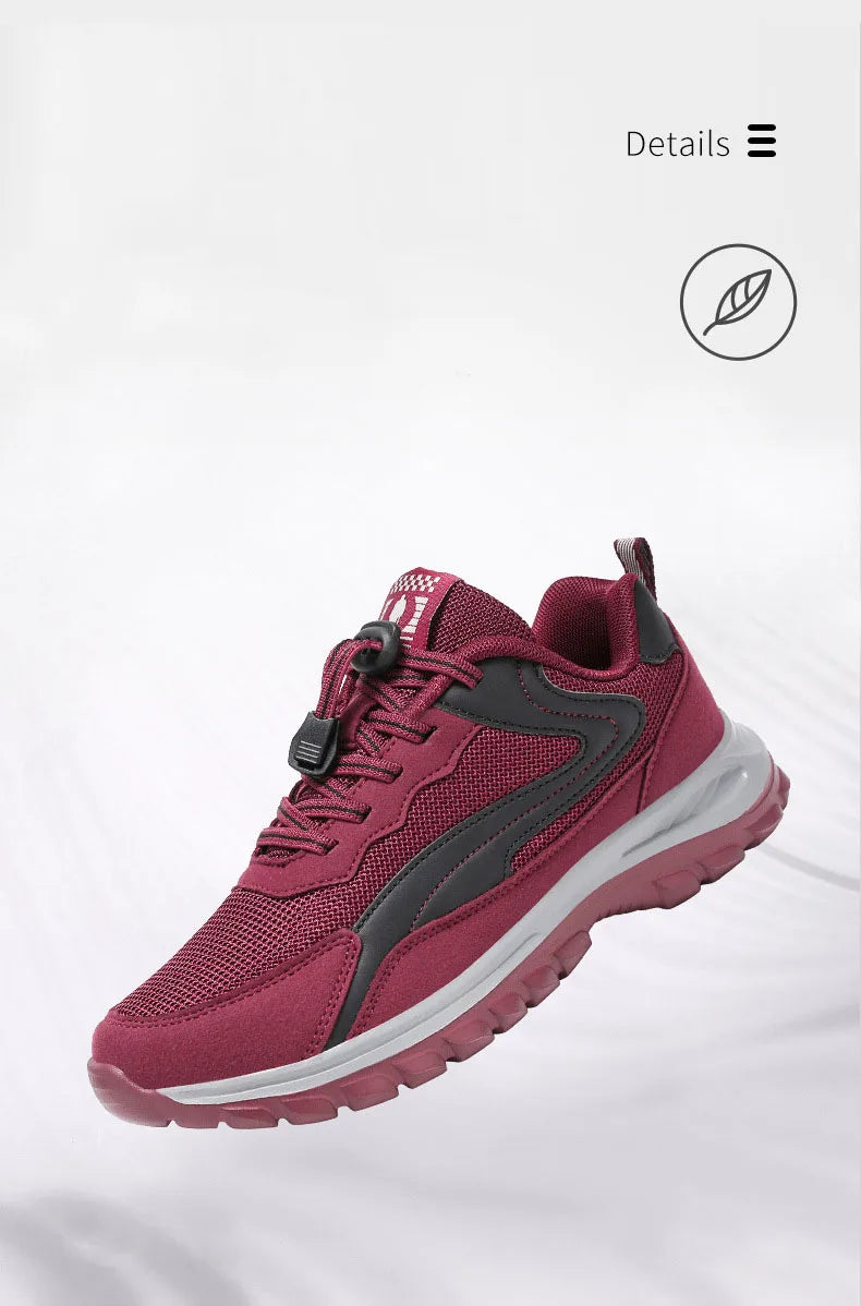 Running Shoes For Women Slip On Lightweight Lace-Up Platform Sneakers Women's Comfortable Breathable Casual Walking Shoes