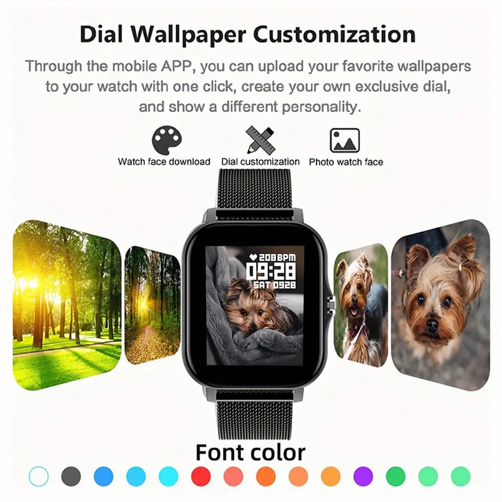 2023 Smart Watch Android Phone 1,44 Zoll Farbbildschirm Bluetooth