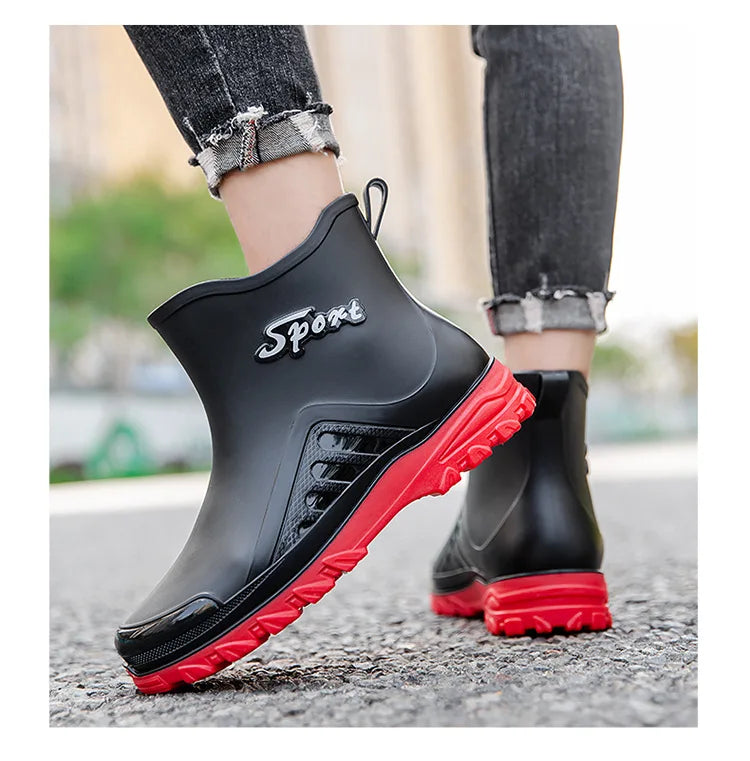 Fishing Shoes Men 2023 New Outdoor Non-slipShoes Shaxi Fishing Rain Boots Durable Waterproof Rubber Fishing Shoes working boots