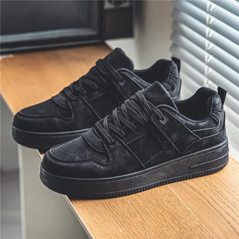 Original black Air Force Flat Shoes Comfortable Breathable Men's Casual High-end Luxury Sneakers Outdoor Driving Walking Shoes