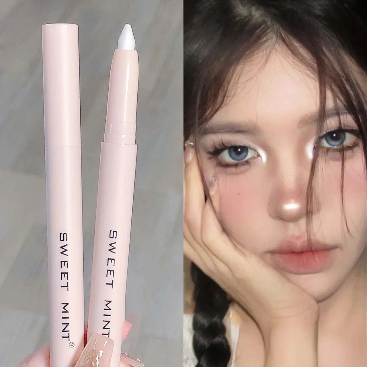 Glitter Lying Silkworm Highlighter Pencil Longlasting Brightening Eyes Corner Pearlescent White Eyeshadow Pen Shiny Eye Cosmetic