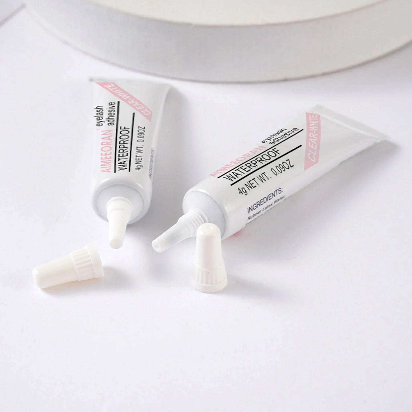 2pcs Eyelash Glue Bond and Seal for DIY Lash Clusters Long Lasting Lash Glue Hold 48 / 72 Hours Waterproof Mascara Wand Makeup