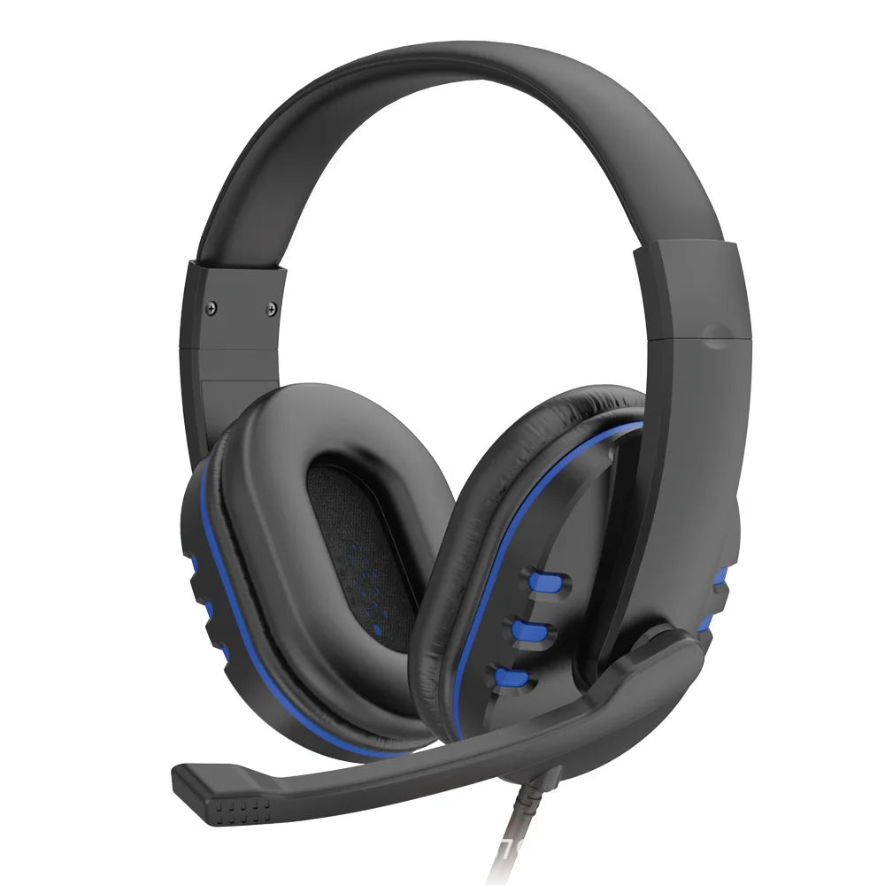 Kopfhörer 3,5 mm kabelgebundenes Gaming-Headset, Ohrhörer, Musik für PS4, Play Station 4, Spiel, PC, Chat-Computer mit Mikrofon