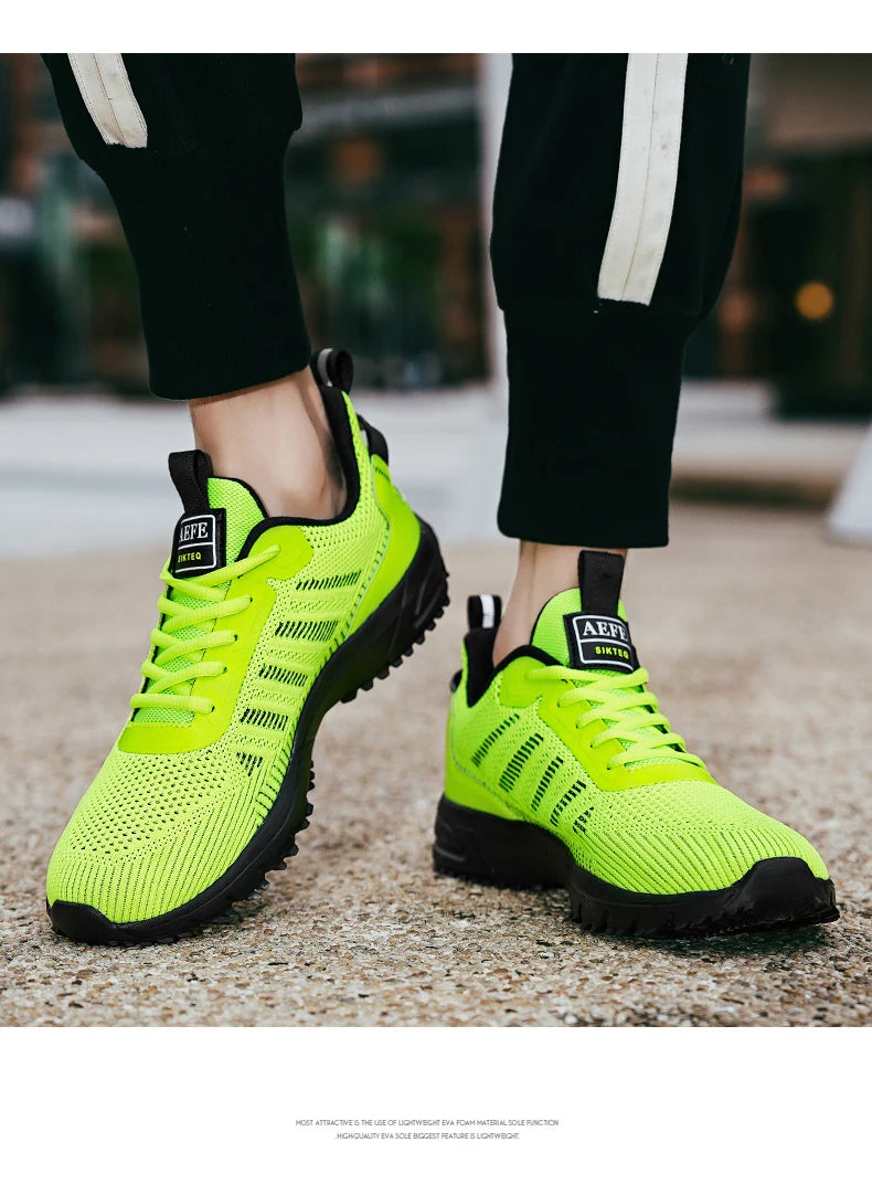 New 2024 Men Running Shoes Breathable Outdoor Sports Shoes Lightweight Sneakers for Men Comfortable Athletic Training Footwear