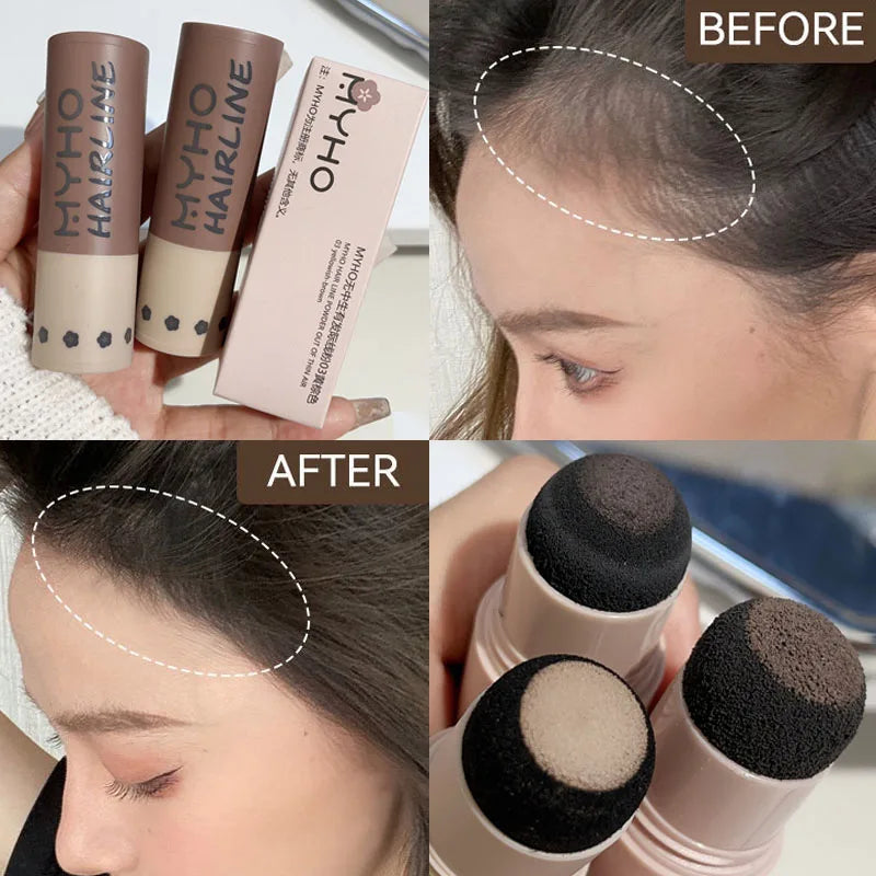 Gray Black Hairline Stick Instant Cover Hair Line Repair Pen Waterproof Concealer Hair Root Edge Lasting Natural Eyebrow Pencil