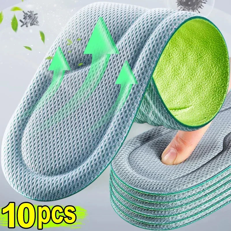 Unisex Soft Memory Foam Orthopedic Insoles Deodorizing Insole For Shoes Sports Absorbs Sweat Soft Antibacterial Shoe Accessories