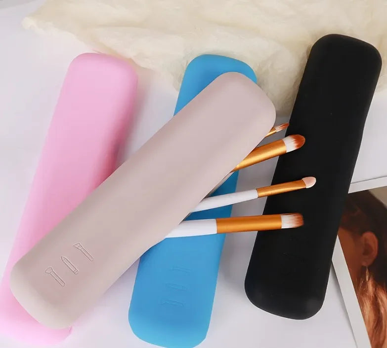 Makeup Bag Makeup Brush Pouch Cosmetic Organizer Travel Holder Storage Brush Case Brush Makeup Bag Pouch Silicon MakeupBag