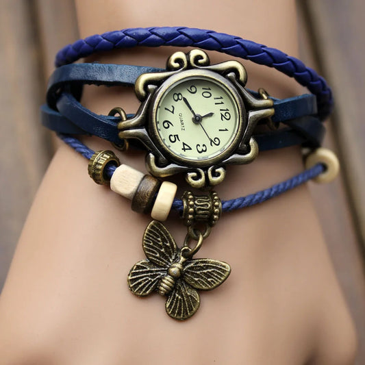 Women Watch Leather Wrapped Bracelet Women Quartz Wristwatch Ladies Clock Gift Watch relojes de mujer