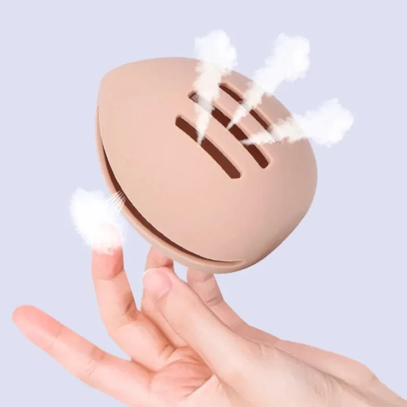 1/3Pcs Makeup Sponge Silicon Holder Breathable Beauty Egg Organizer Travel Protable Sponge Blender Storage Case Puff Box