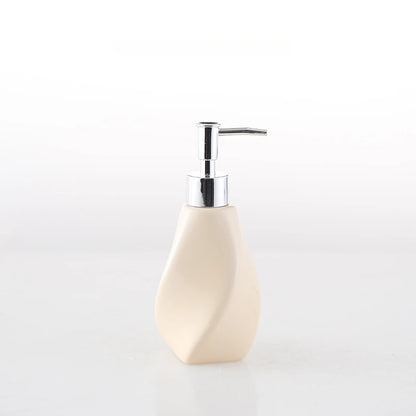 Ceramic Solid Color Shower Gel Lotion Bottle Is Suitable for Hotel Restaurant Hand Sanitizer Bottle Bathroom Shampoo Dispenser