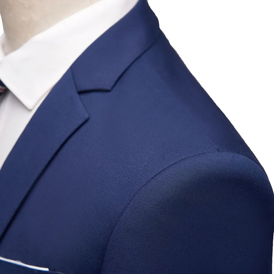 Suits Wedding For Men Blazers Set Elegant  3 Pieces Business Luxury  Formal Vest Pants Full Coats 2023 Jackets Free Shipping