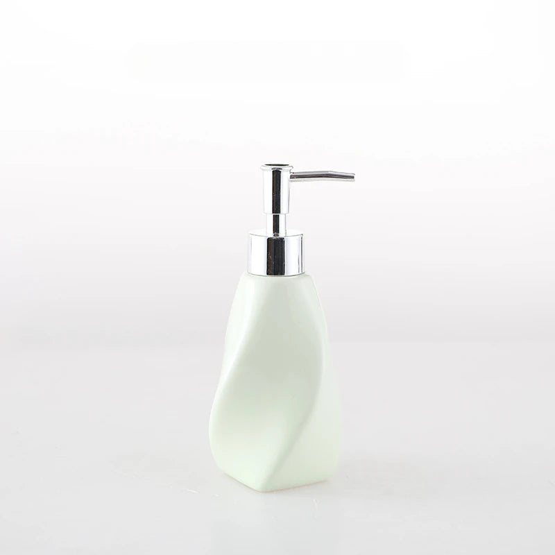 Ceramic Solid Color Shower Gel Lotion Bottle Is Suitable for Hotel Restaurant Hand Sanitizer Bottle Bathroom Shampoo Dispenser