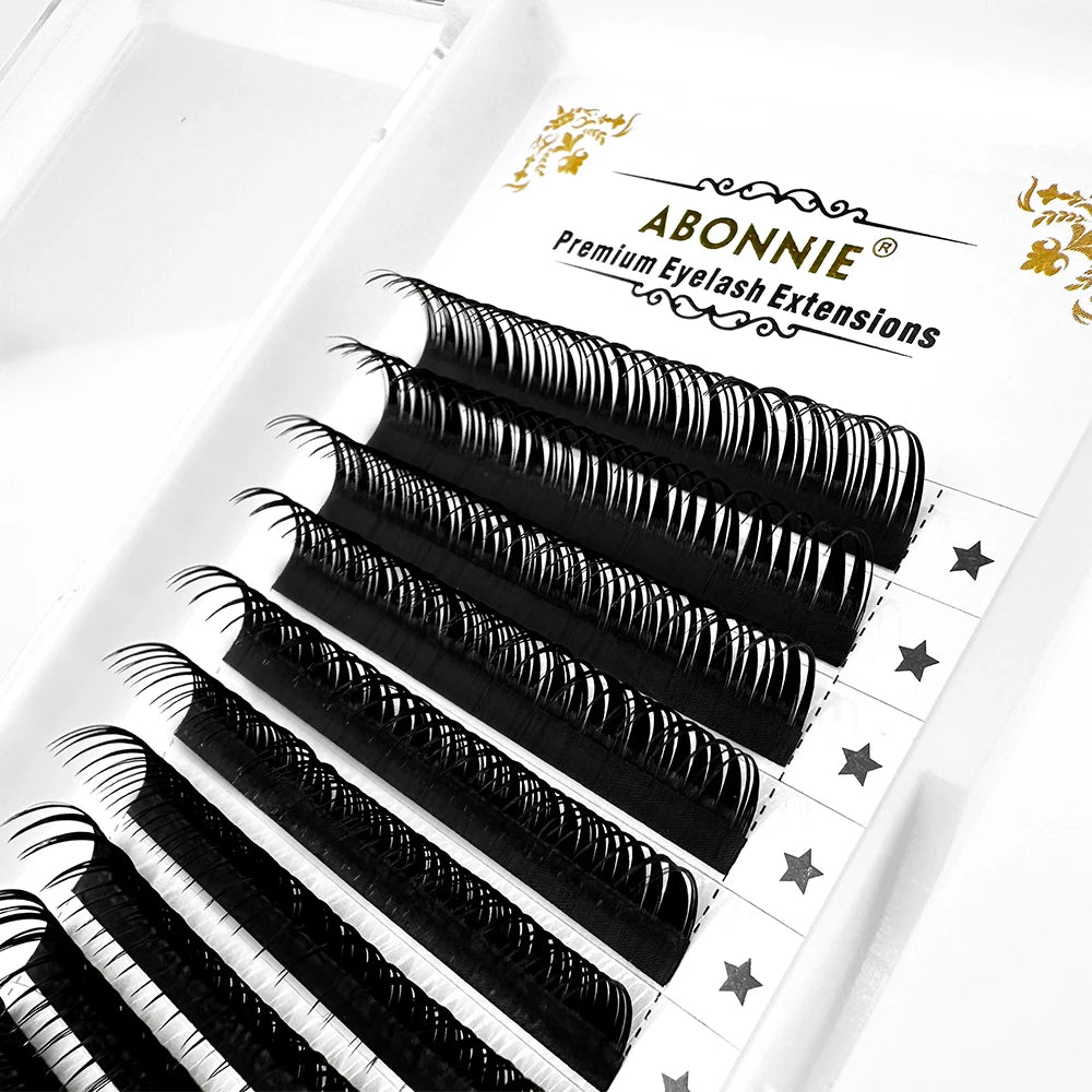 Abonnie Wet Spikes Lashes Extensions Flat Classic Eyelashes  New Type Eyelashes for Eye Beauty