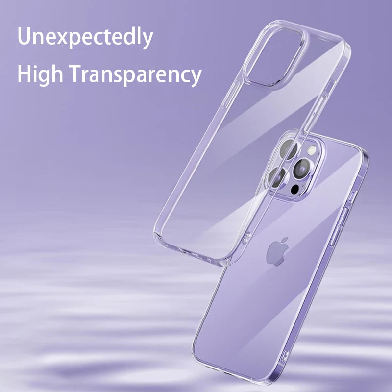 Transparente Handyhülle für iPhone 15 11 12 13 14 Pro Max, weiches TPU-Silikon für iPhone X XS Max XR 8 7 Plus, Rückseite, klare Hülle