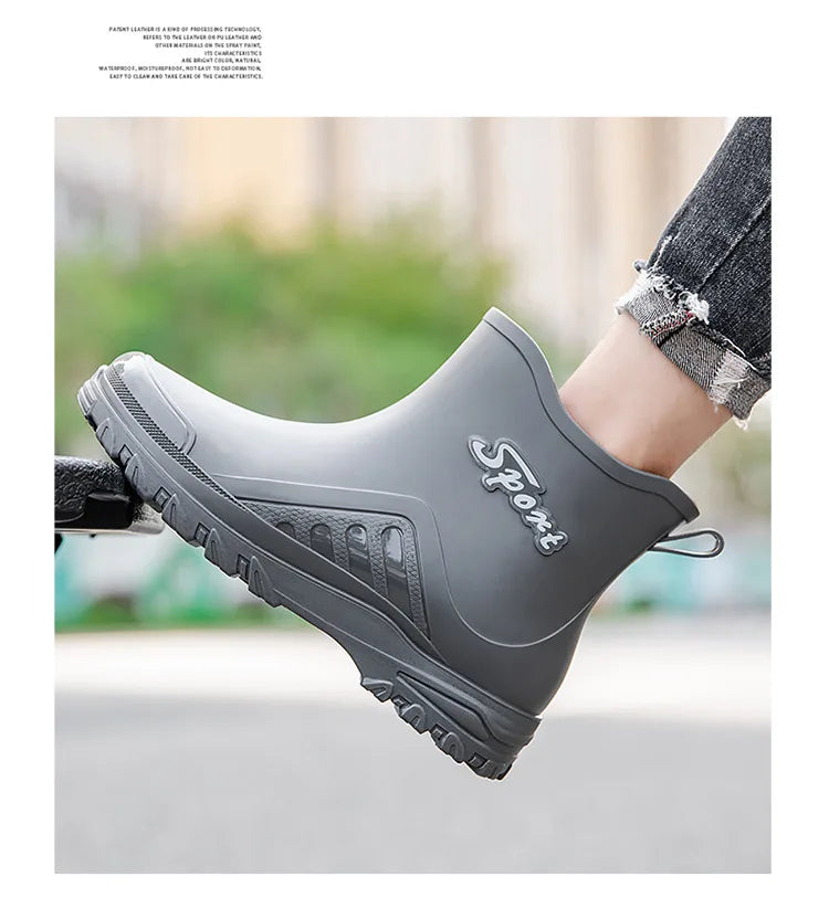 Fishing Shoes Men 2023 New Outdoor Non-slipShoes Shaxi Fishing Rain Boots Durable Waterproof Rubber Fishing Shoes working boots