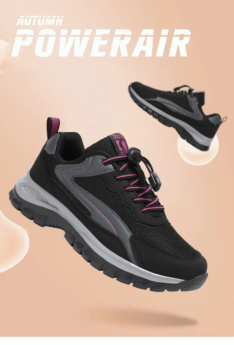 Running Shoes For Women Slip On Lightweight Lace-Up Platform Sneakers Women's Comfortable Breathable Casual Walking Shoes