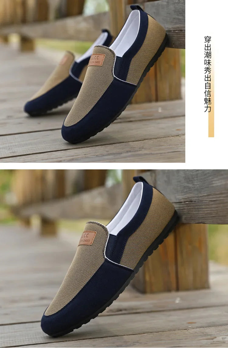 Slip on Loafers Mens Casual Shoes Plus Size Breathable Driving Shoes Office Walking Flats Non Slip Moccasins House Slippers